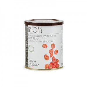 Pomidorai vyšniniai pusiau džiovinti RISTORIS, 750 g / 450 g